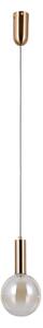 STRELA złota lampa wisząca klosz cieniowany amber 15cm LED 5W 3000K PND-34378-1S-HBR