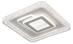 TEMPIO elegancki nowoczesny kwadratowy plafon LED 55W + pilot PLF-54182S-WH