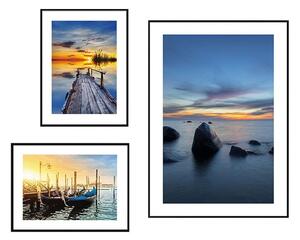 Obrazy zestaw 3 szt. Seaside Sunset – knor
