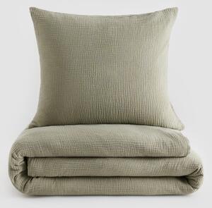 Reserved - Komplet pościeli z bawełny muślinowej - Khaki