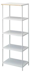 Stalowy regał w matowym białym kolorze 60x170x46,5 cm Tower – YAMAZAKI