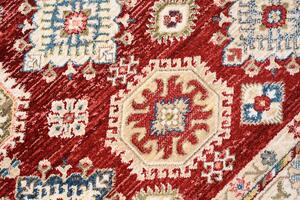 Prostokątny czerwony dywan w geometryczne wzory - Iraz 9X