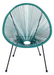 Zielony metalowy/plastikowy fotel ogrodowy Avocado Comfort – Bonami Selection