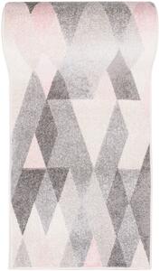 Szaro-różowy chodnik dywanowy nowoczesny - Fuwi 5X