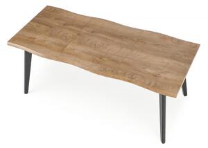 EMWOmeble DICKSON 2 stół rozkładany 150-210/90 cm, blat - naturalny, nogi - czarny (2p=1szt)