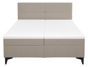 Łóżko kontynentalne beżowe MARY 140x200 cm