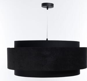 Czarna welurowa elegancka lampa nad stół - A353-Moxa