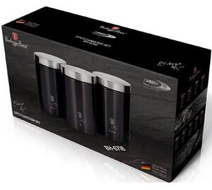 Zestaw pojemników na żywność BERLINGER HAUS Metallic Line Carbon Pro Edition BH-6718 3 szt