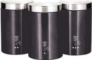 Zestaw pojemników na żywność BERLINGER HAUS Metallic Line Carbon Pro Edition BH-6718 3 szt