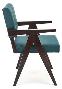 Zielone drewniane krzesło vintage - Noko
