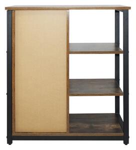 Wielofunkcyjna szafka półkowa, brązowa, 72 x 32 x 80 cm