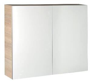 Aqualine Vega - Szafka z lustrem, 800x700x180 mm, db platynowy VG880