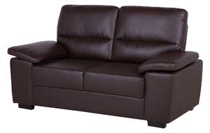 Komplet wypoczynkowy 3+2 sofa dwuosobowa trzyosobowa ekoskóra brązowy Vogar Beliani