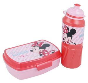 Minnie Mouse - Zestaw Śniadaniówka / Lunchbox + bidon 530 ml w torbie