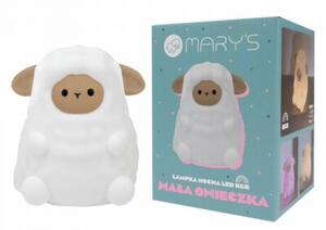 Lampka nocna dla dzieci bezprzewodowa RGBW biała mała owieczka LED 1W Mary's