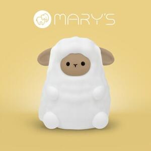 Lampka nocna dla dzieci bezprzewodowa RGBW biała mała owieczka LED 1W Mary's