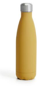 Butelka termiczna stalowa żółta matowa gumowana 0,5 l