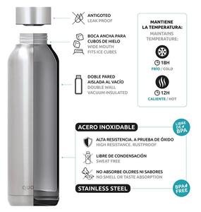 Quokka Solid - Butelka termiczna ze stali nierdzewnej 510 ml (Sleek Silver)