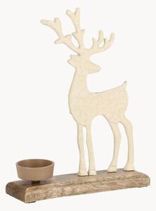 Świecznik z drewna mangowego Hudson Reindeer