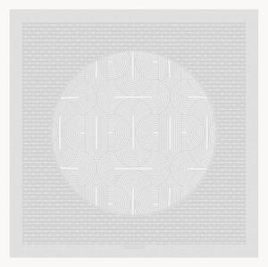 Obrus z tkaniny żakardowej Le Cercle Blanc