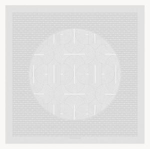 Obrus z tkaniny żakardowej Le Cercle Blanc