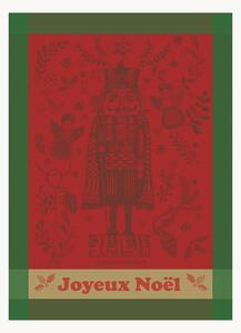 Komplet ręczników kuchennych z tkaniny żakardowej Casse Noisette Noel Rouge, 4 elem