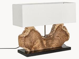 Lampa stołowa z drewna tekowego Naga