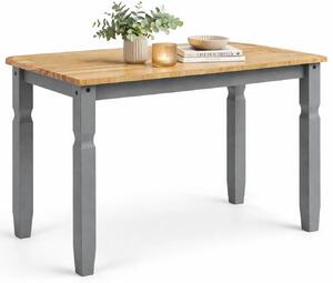 Klasyczny drewniany stół szary + miodowy brąz 30x12x4 W1-P49
