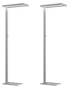 Lampa Podłogowa Arcchio, Logan, ściemnialny, metaliczny, gabinet | pracownia, aluminium, nowoczesny