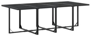 Zestaw Mebli Ogrodowych Komplet Jadalniany 13-Częściowy Czarny Metal Na Taras Balkon Ogród