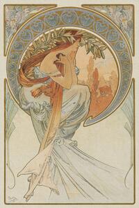 Reprodukcja The Arts 4 Heavily Distressed, Alfons Mucha