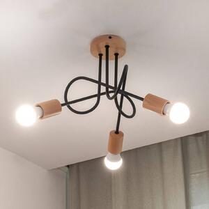Lampa sufitowa Oxford HELAM, możliwość ściemniania, czarny, salon / jadalnia, metal, nowoczesny
