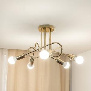 Lampa sufitowa Oxford HELAM, możliwość ściemniania, mosiężny / złoty, salon / jadalnia, metal, nowoczesny