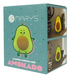 Lampka nocna dla dzieci bezprzewodowa zielona avokado LED 0.9W Mary's
