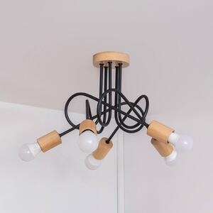 Lampa sufitowa Oxford HELAM, możliwość ściemniania, czarny, salon / jadalnia, metal, nowoczesny