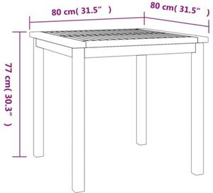 Zestaw Mebli Ogrodowych Komplet Jadalniany 5-Częściowy Drewno Na Taras Balkon Ogród