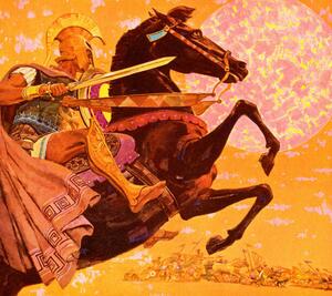 Ilustracja Roman Soldier on Horseback, CSA-Printstock