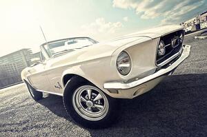 Ilustracja 1968 Ford mustang convertible, Dennis Gerbeckx