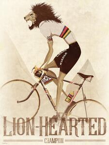 Ilustracja Lion On a Bicycle, Wyatt 9