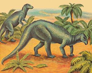 Ilustracja Two Tyrannosaurus Rex, CSA-Printstock