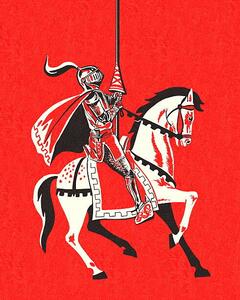 Ilustracja Knight Riding a Horse, CSA Images