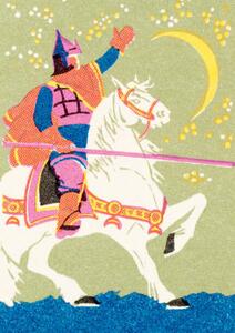 Ilustracja Knight on a white horse, CSA Images