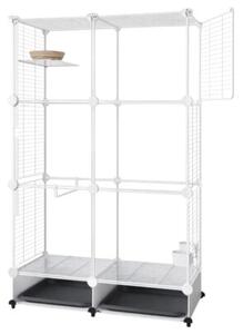 Klatka Dla Ptaków Nuxie PX1 Z Tackami 125X74X37CM Woliera Kojec Na Ptaki