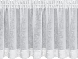 Firana gotowa EUROFIRANY Lari 150 x 60 cm BiaÅy