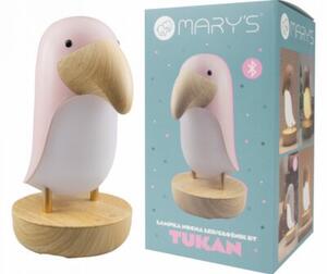 Lampka nocna dla dzieci bezprzewodowa RGBW różowa tukan LED 2.7W Mary's