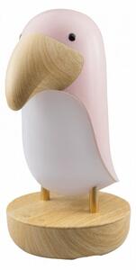 Lampka nocna dla dzieci bezprzewodowa RGBW różowa tukan LED 2.7W Mary's