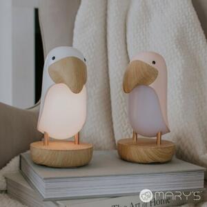 Lampka nocna dla dzieci bezprzewodowa RGBW różowa tukan LED 2.7W Mary's