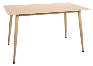 Stół jadalniany TALVEN z blatem z ceramiki trawertynowej 130x70 cm, trawertyn/kaszmir