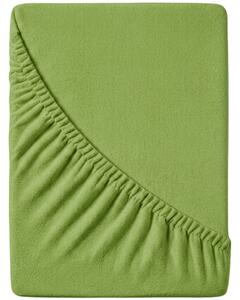 Prześcieradło frotte EXCLUSIVE zielone 180 x 200 cm
