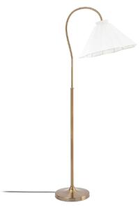 Lampa Podłogowa Lucande, Lisbeth, biały, salon, tkanina | tekstylia, dworkowy | rustykalny